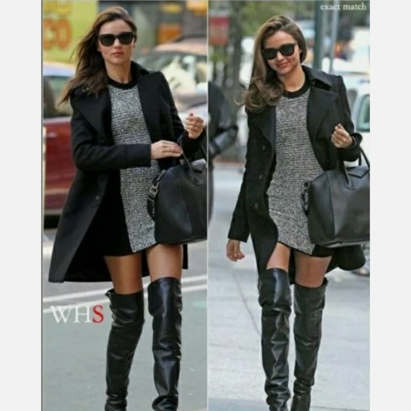 ALEXANDER WANG Wool Rubberized-tweed Sweater Dress, Sz. S - Picture 10 of 11